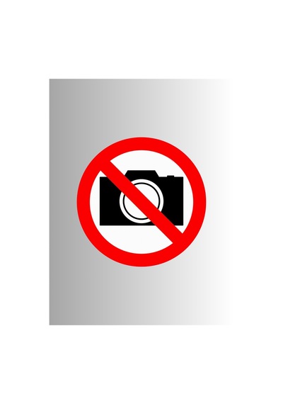 Fotoğraf Yasak 10x10cm Sticker Etiket