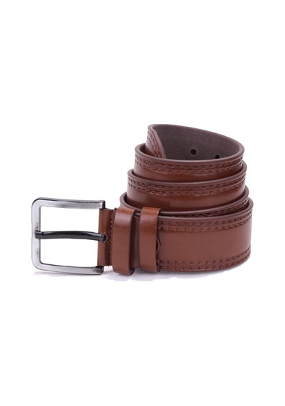 Dagoster DMK26-455 Taba 4.5 CM Suni Deri Erkek Kemer Taba