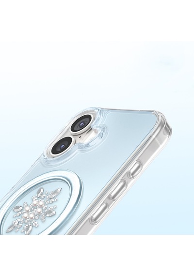 İphone 17 Uyumlu Kılıf M-safe Şarj Özellikli Zore Paris Mova Sert Pc Kapak Mavi