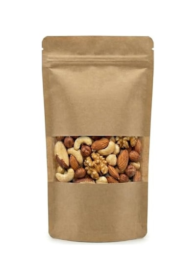 Kraft Doypack Kilitli Poşet, 11x18,5 Cm Boyutunda, 50 Adet Küçük Torba 0