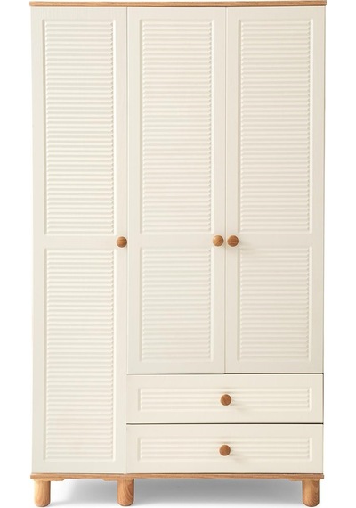 Finike Mdf 3 Kapılı Dolap -ekru