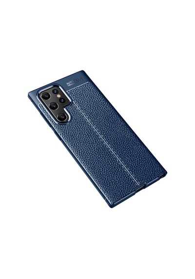 Samsung Uyumlu Galaxy S22 Ultra Kılıf Deri Tarzı Niss Silikon Case Kapak