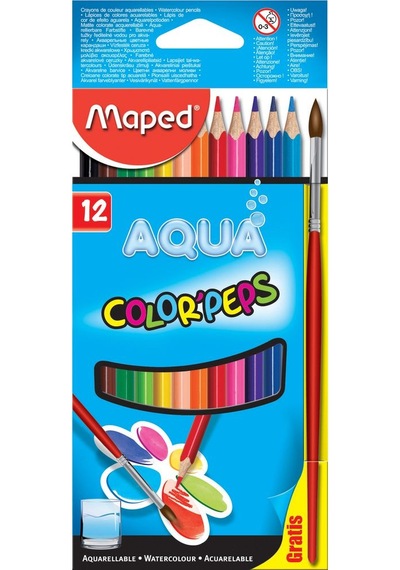 Maped Color'Peps Aqua Suluboya Kalemi 12 Renk