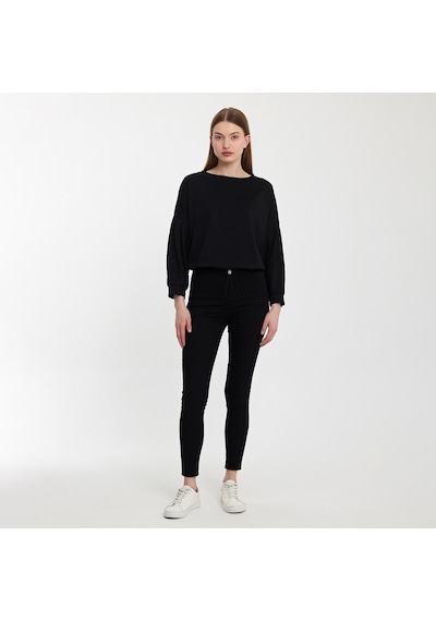 Twobull NAIROBI Kadın  Siyah Sweatshirt