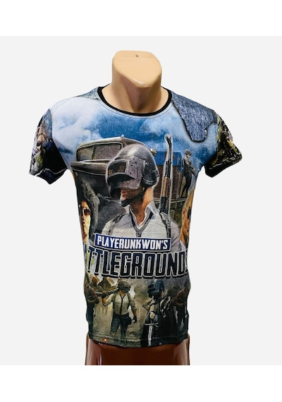 Gamer Dijital Baskı Pubg Palyer Tshirt Çok Renkli Gamer Dijital Baskı Pubg Palyer Tshirt Çok Renkli