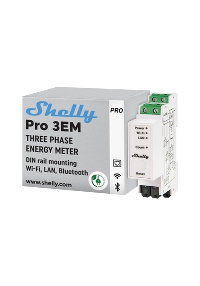 Shelly Pro 3em 400a 3 Faz Enerji Ölçer