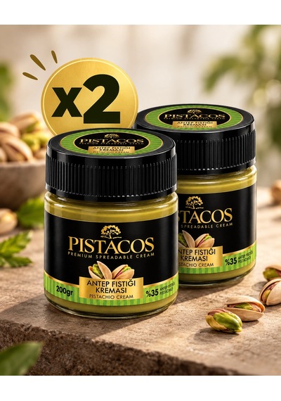 Pistacos %35 Antep Fıstığı Kreması 200gr 2 Adet