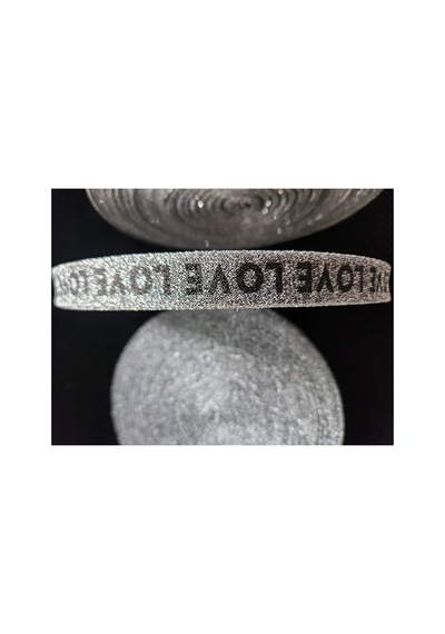 Simli Şerit Love Yazılı Gümüş 2 Cm 5 Metre - 691822861 Diğer