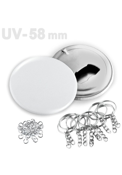 58 Mm Uv Baskıya Uygun Buton Şişe Açacağı Anahtarlık Vg58uvan 100
