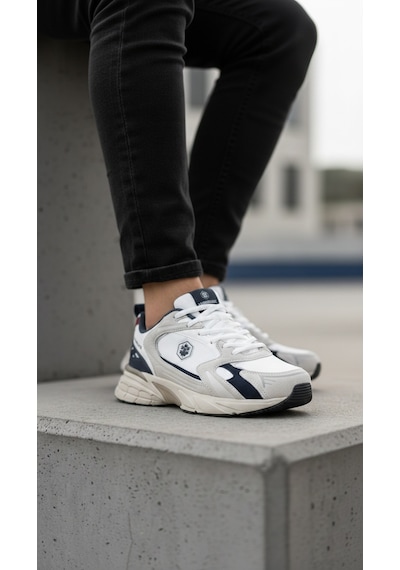 Lumberjack Ullyses Memory Foam Erkek Spor Ayakkabı 667800001341 05 Beyaz Beyaz