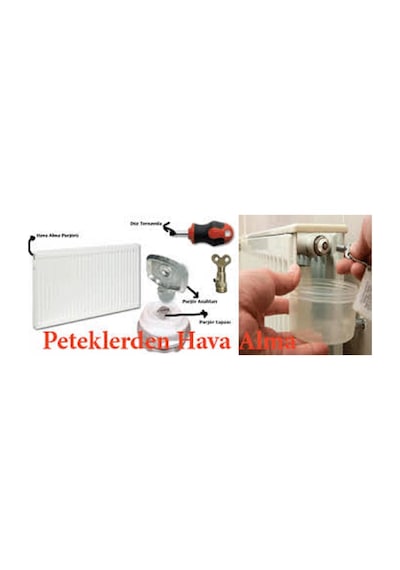 Radyatör Petek Havlupan Hava Alma Purjör Anahtarı 4 Adet ı