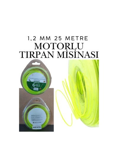 Klc 1.2 Mm 15 Metre Çim Ot Biçme Teli Motorlu Tırpan Yuvarlak Misina Tırpan Misinası