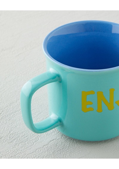 English Home Cheer And Enjoy Seramik Kupa 315 Ml Yeşil