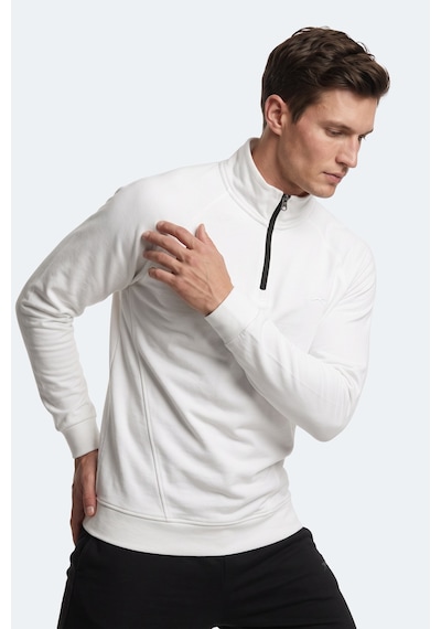 Slazenger Malıka Erkek Ekru Sweatshırt