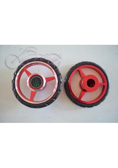 Agk 125 Renklı Cnc Jant Lastık-aksesuar Mavi 105 24299-26