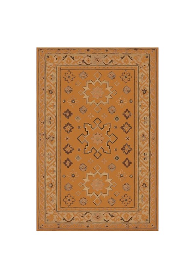 Kartela Halı Rustik Halı Jüt Taban Dokuma Halı Bakır - 120 X 180 Cm