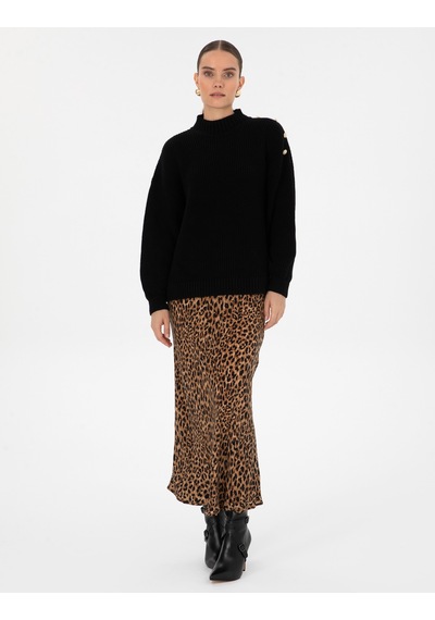 Pierre Cardin Kadın Siyah Kazak /triko 50316342-vr046 Siyah