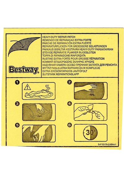 Bestway Şişme Ürünler için Tamir Yaması 6.5 X 6.5 CM 62091