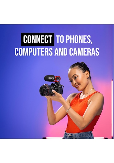 Videomic Go Iı Ultra Kompakt Kamera Üstü Av Tüfeği Mikrofonu Film Yapımı, İçerik Oluşturma, Podcasting Ve Video Görüşmeleri İçin 3,5 Mm Ve Usb Çıkışları