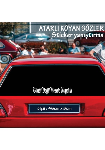 Gönül Değil Mesafe Koyduk - Cam Yazıları Sticker Tiktok Whatsapp Sözleri