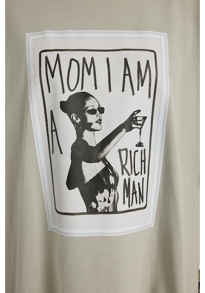 Mai Studıos Mai Studios Co. Rich Woman Oversize Gri T-shirt Gri