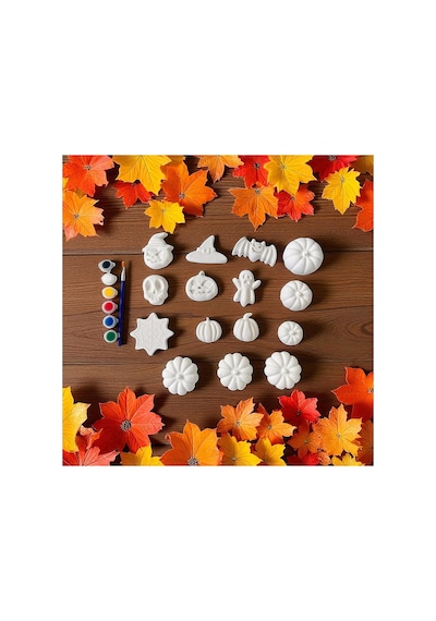Cadılar Bayramı Halloween 15 Parça Boyanabilir Xxl Model 3d Balkağı Boyama Seti
