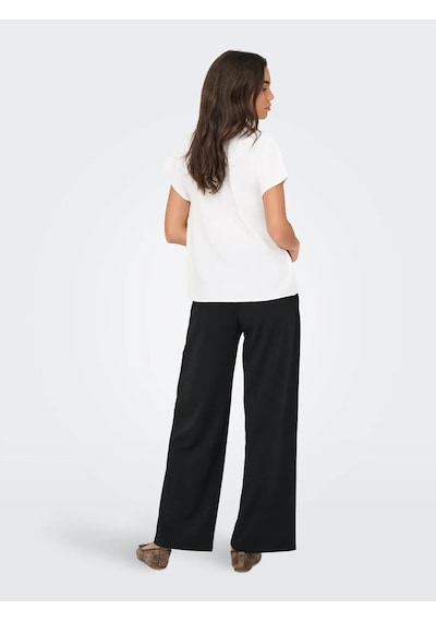 Jdy Jdylion Life S/s Top Wvn Noos Kadın Bluz 15249287 Ekru