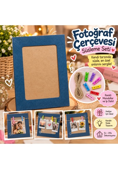 Kendin Yap Fotoğraf Çerçevesi Süsleme Seti