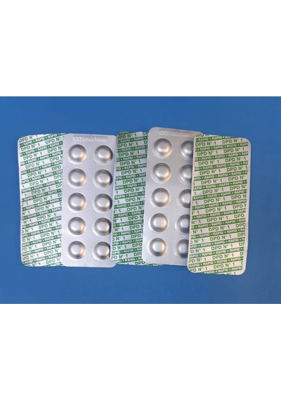 Havuz Suyu Serbest Klor Test Tableti Dpd1 50 Tablet