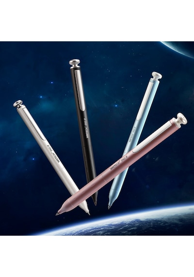 Wrıtech W-5156 Space Up Metal 0,7mm Siyah Gövde Versatil Kalem - 6'lı Kutu 001 Siyah