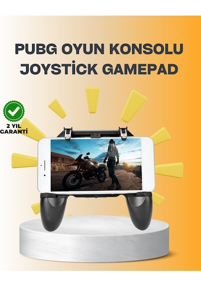 Joystick - 392 - Ve Parmak Tetikleyicili Mobil Oyun - Csmo-tex - Gamepad Tutucu