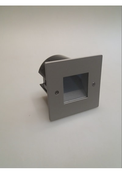 Asimetrik 1W Led Duvar Gömme Armatür Gri