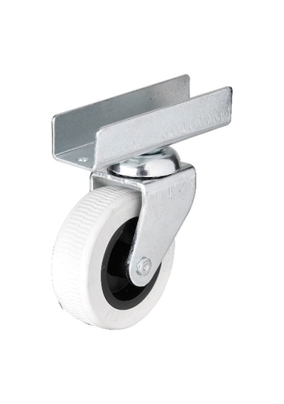 Hts 323 - 50x20 Mm Gri Uzun U Tablalı Teker 4 Adet