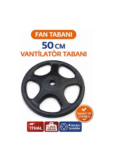Dijitsu Uyumlu Vn04 Vantilatör Ayak Alt Plastiği Vantilatör Parçası Alt Ayak 1200 Gram 50 Cm Çap