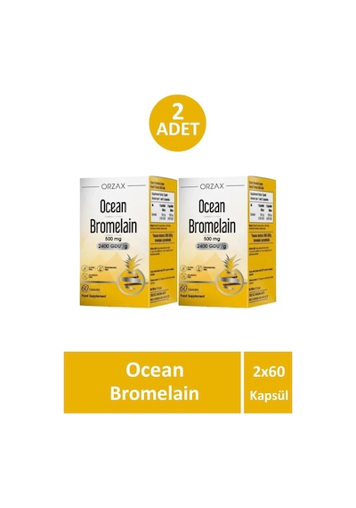Ocean Bromelain 60 Kapsül 2 Adet