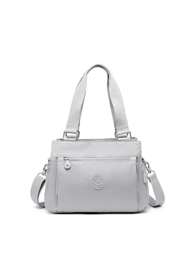 Smart Bags 1125 Krınkle Kumaş Omuz Çantası (Açık Gri) Açık Gri