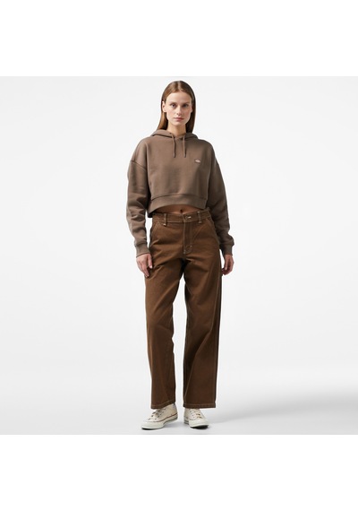 Dıckıes Dickies Oakport Cropped Kadın Kahverengi Hoodie