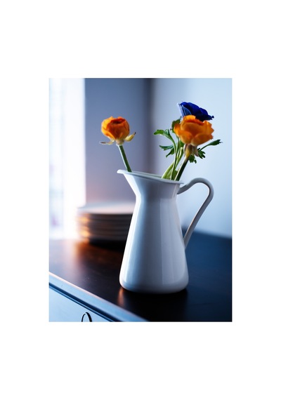 Ikea Sockerärt Vazo/sürahi 16 Cm Beyaz