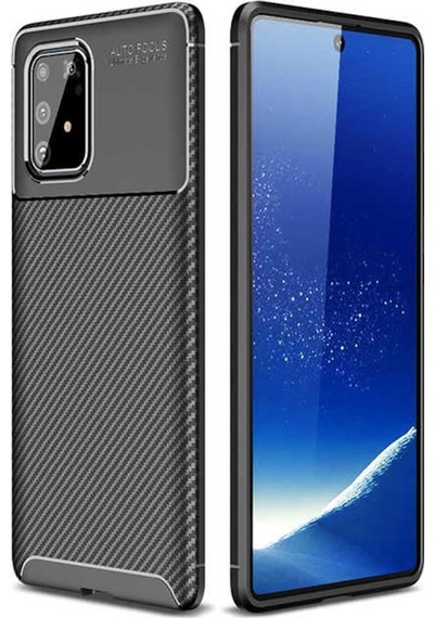 Samsung Uyumlu Galaxy A91 (S10 Lite) Kılıf Zore Negro Silikon Kapak-Siy