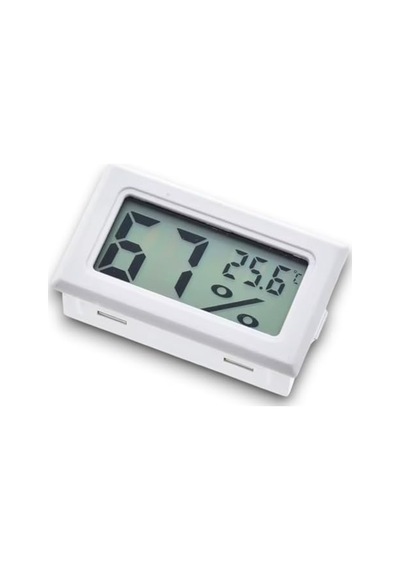 Tr Mini Lcd Dijital Elektronik Beyaz Termometre Higrometre Sıcaklık Nem Ölçer Kablosuz Genel
