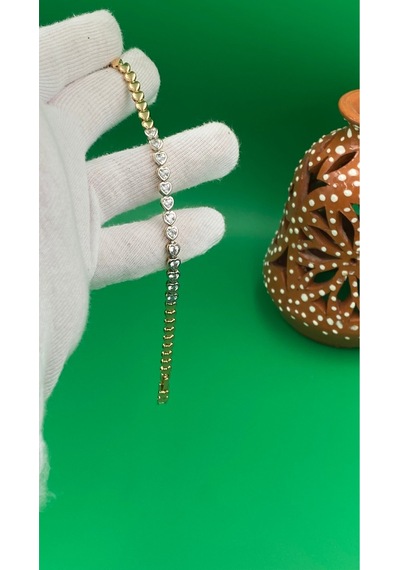 Xuping Rose Gold Kalpli Model Şık Tasarım Vip Bileklik Altın