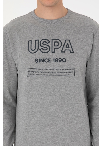 U.s. Polo Assn. Erkek Gri Melanj Sweatshirt 50308693-vr086 Grı Melanj