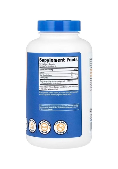 Nutricost Glucomannan 600 Mg 180 Kapsül