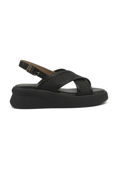 Nine West Vıta Siyah Kadın Kalın Taban Sandalet 000000000102051580