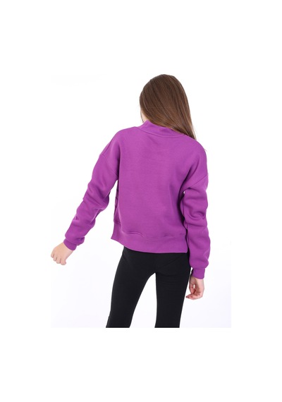 Toontoy Kids Toontoy Kız Çocuk Baskılı Sweatshirt Mor