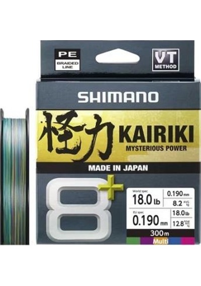 Shimano Kairiki 8+ 300 Mt 0.19mm İp Misina Multi Color