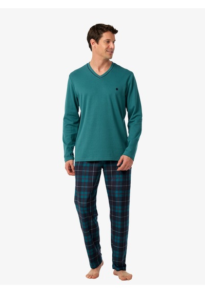Blackspade Erkek Polar Pijama Takımı 40978 - Yeşil