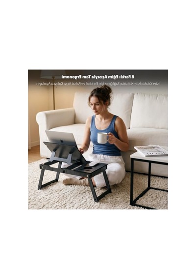 Katlanır Ayaklı Laptop Çalışma Sehpası İle Ergonomik Çalışma Alanı