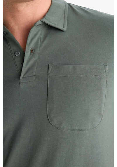 DeFacto %100 Pamuk Regular Fit Polo Yaka Kısa Kollu Tişört D7656AX25SPGN498