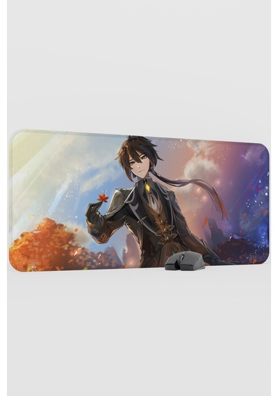 Zhongli Genshin Impact Anime Gacha V5 - 90x40 Xxl Gaming Mouse Pad Fare Altlığı
